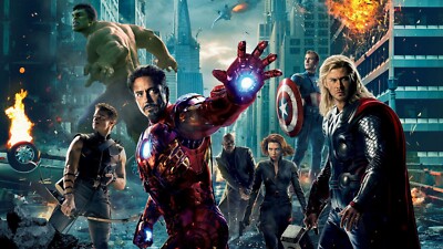 2012 Marvel Avengers Poster 11X17 Iron Man Thor Captain Americs