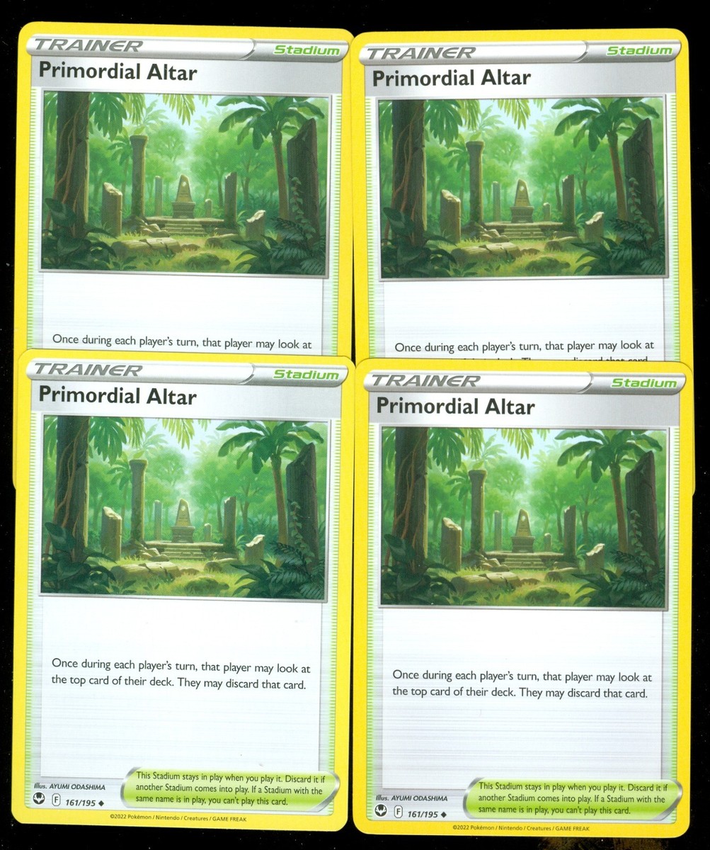 Pokemon PRIMORDIAL ALTAR 161/195 - Silver Tempest - - MINT 4X
