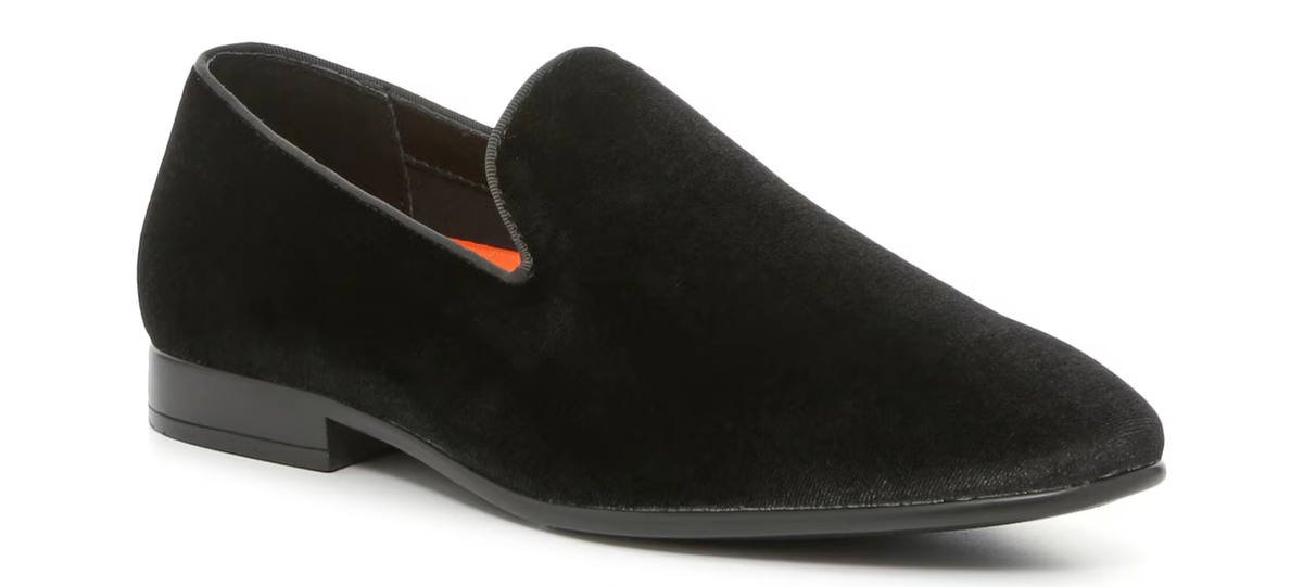 Mix No. 6 Haigen Loafers Shoes Formal Dress Velvet Black 