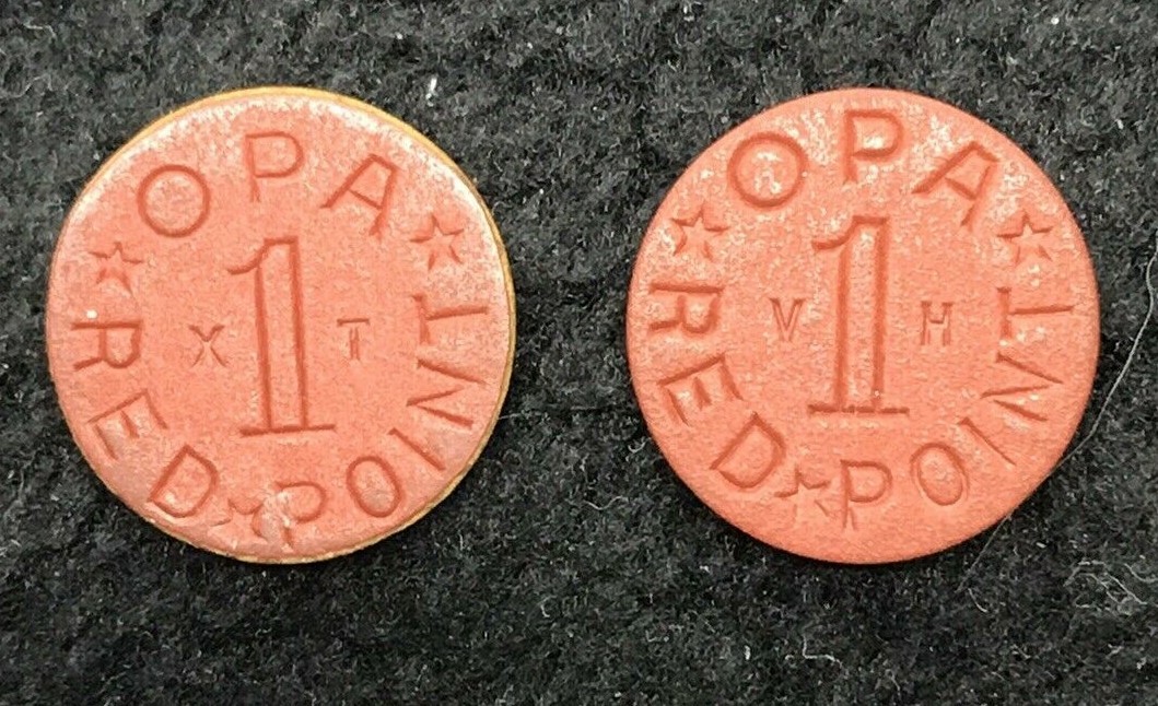 (2) OPA RATION TOKENS - RARE XT and VH - 1 RED POINT | eBay