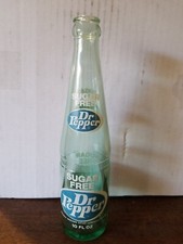 Dr Pepper Blue Label Sugar Free Soda Bottle 10oz.