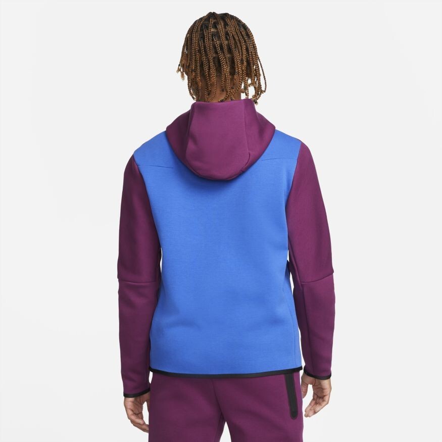 NEW Size M Nike Sportswear Tech Fleece Hoodie Full Zip Sangria Blue CU4489  610 | eBay