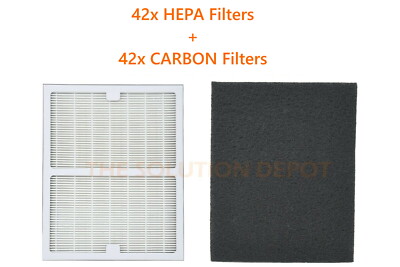 42 Hepa + Carbon Filters for Idylis B IAF-H-100B IAP10050 IAP-10-125 AC-2125
