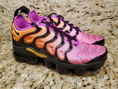 pink orange and black vapormax