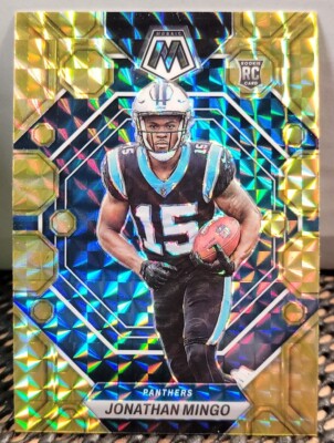 2023 Panini Mosaic #336 Jonathan Mingo Reactive Yellow Prizm