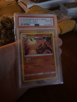 2018 PSA 10 Charizard Holo #3 Pokemon Sun & Moon Dragon Majesty | eBay