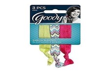 Goody WoMens Ouchless Ribbon Elastics, Stylista Double Chevron, 3 Count