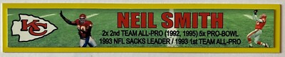 NEIL SMITH  KANSAS CITY CHIEFS   FULL COLOR NAME PLATE