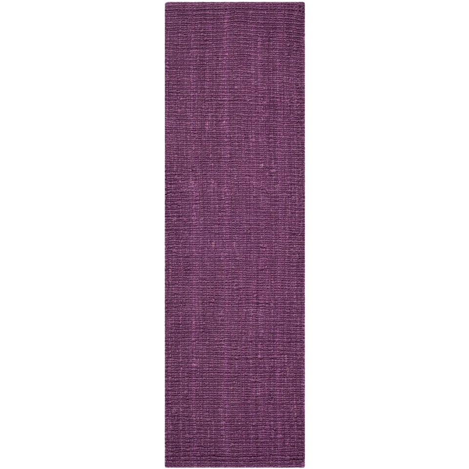 Alfombra púrpura tejida a mano SAFAVIEH fibra natural NF447B Foto 3 de 4
