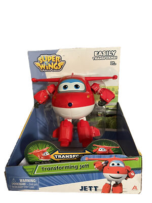 SUPER WINGS / TRANSFORMING JETT / ACTION FIGURE PLANE / TRANSFORMS TO BOT