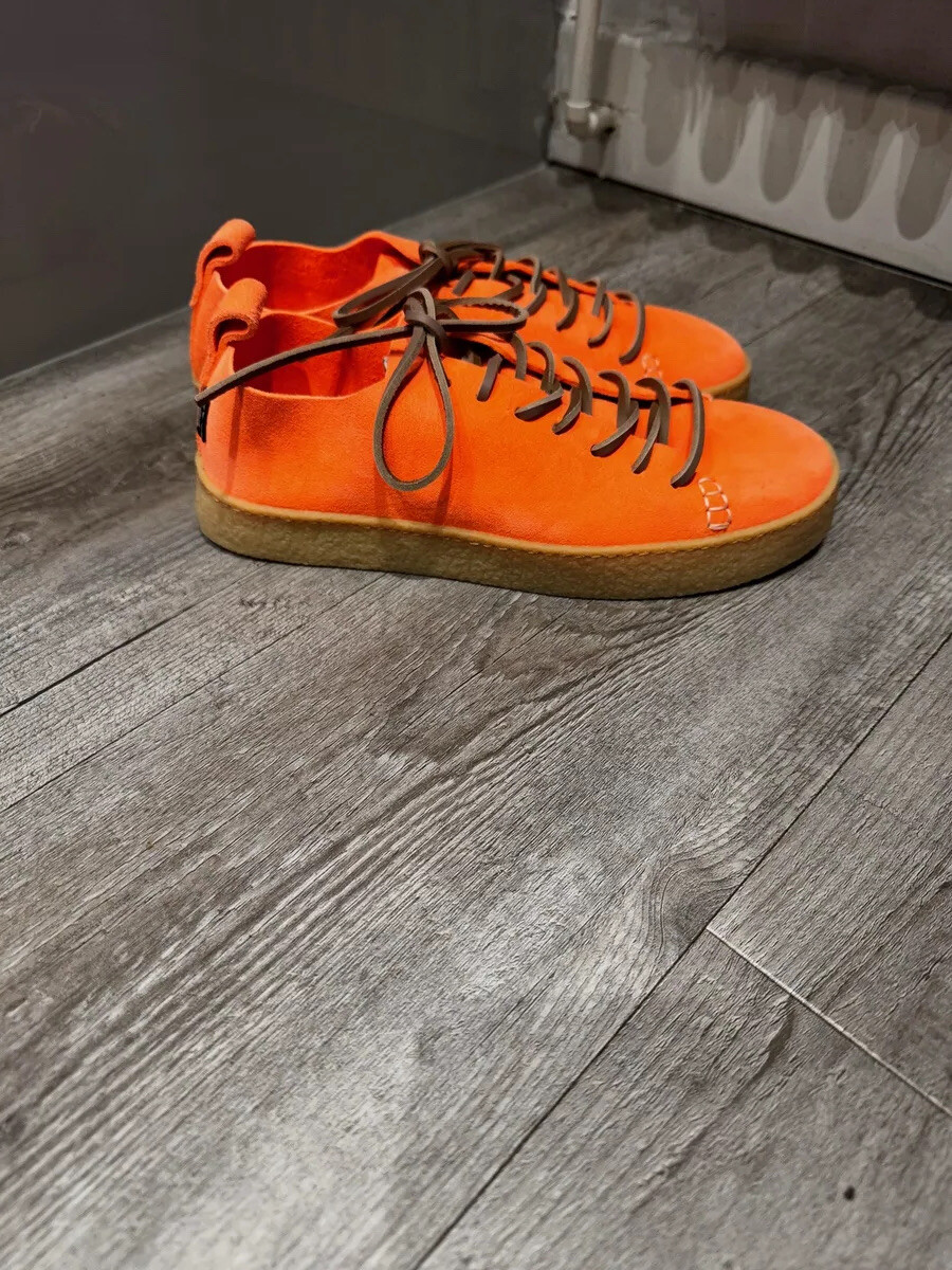 Yogi Womens Suede Shoes Rufus 5UK EU38 Bright Coral RRP £130