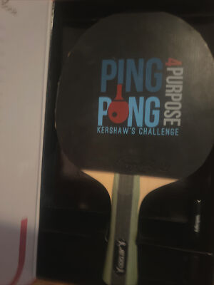 Killerspin Clayton Kershaw s Challenge rare Find Ping Pong Paddle