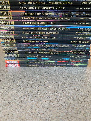 X-Factor by Peter David 16 Hardcover Lot (Marvel) Most NEW / SEALED, Madrox, HC
