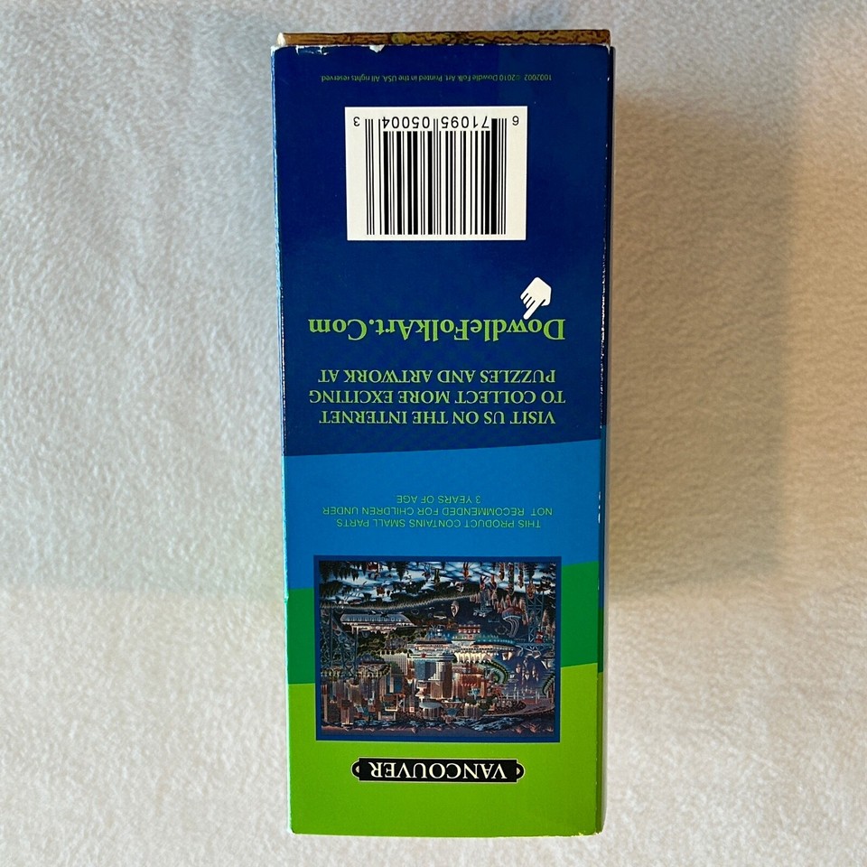 Dowdle Folk Art Puzzle 500 Pieces Vancouver 18" x 24" Complete eBay