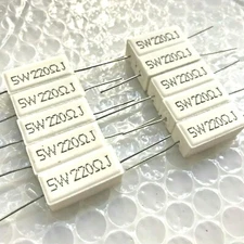 10Pcs 5W Wirewound Cement Resistor 100K/120K/150K/200K/220K/300K/390K/470K/510K