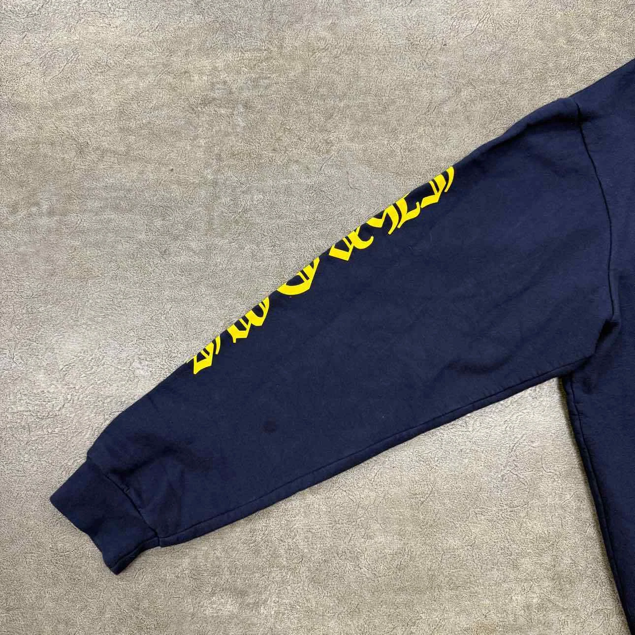 Felpa con cappuccio Chrome Hearts "LOGO VERTICALE" Taglia XL (11785 319)