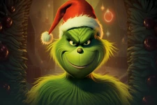 THE GRINCH CHRISTMAS STRETCHED CANVAS WALL ART READY TO HANG CP384