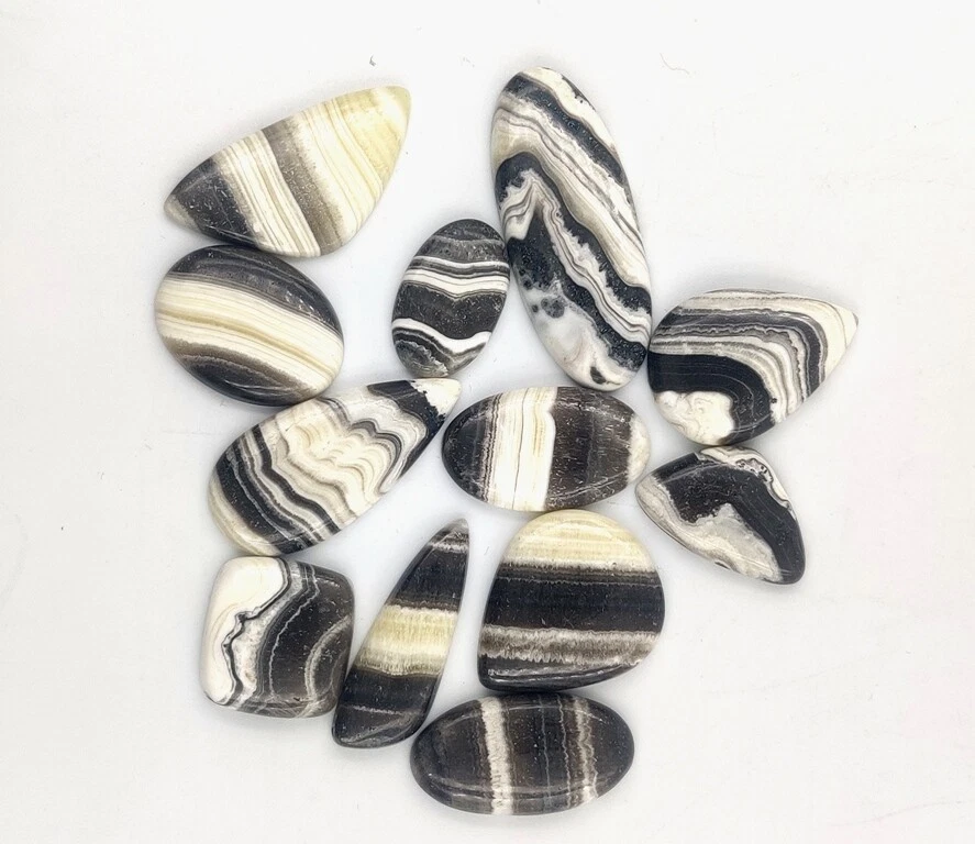 Lote atacado de pedras preciosas naturais ônix zebra qualidade incrível de pedra preciosa 71578 - Imagem 4 de 4