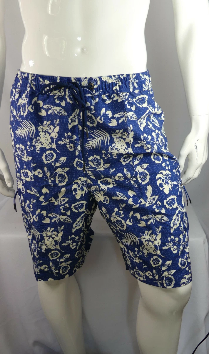 Mens Mantaray Blue Floral Print Cargo Swim Shorts Size 1XL - 4XL RRP £28 |  eBay