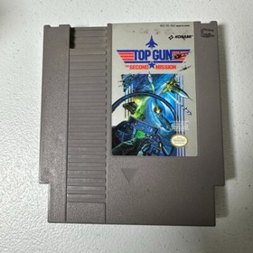 VINTAGE Top Gun Second Mission NES Nintendo Game Authentic Cartridge Original