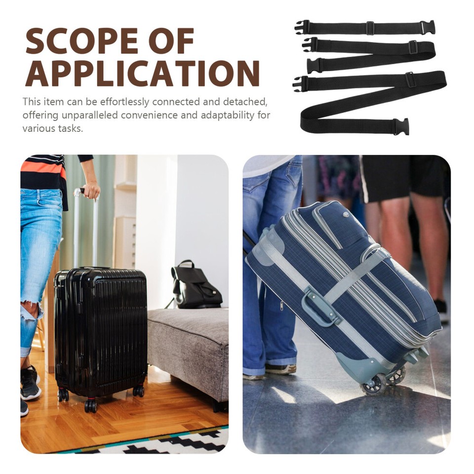 3pcs Luggage Connector Straps For Suitcases Outdoor Strap Luggage