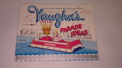 vintage advertising brochure Vaughn's parade float ideas large & paper Mache  9P