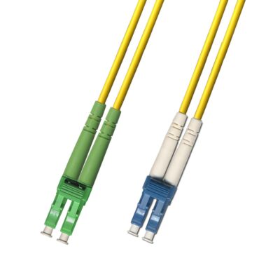 55M (180.4ft) OS2 LC/APC to LC/UPC Fiber Optic Cable Duplex Singlemode ...