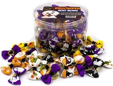 Halloween Dog & Puppy Bows Canister of 100 Pieces – Grooming Scary Holiday Bows