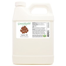 Castor Carrier Oil - 32 fl oz - White Plastic Jug w/ Cap - GreenHealth