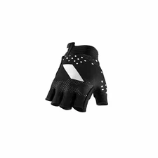 100% Exceeda Gel Short Finger Gloves, Black, Extra Large