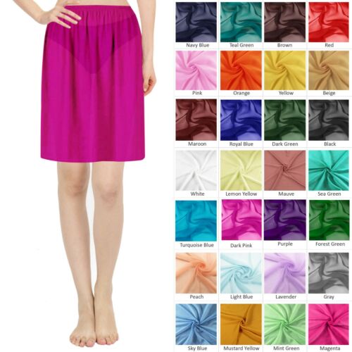 Half Slip Skirt Semi Chiffon Underskirt Half Petticoat Slips For Women Dress  - Afbeelding 1 van 21