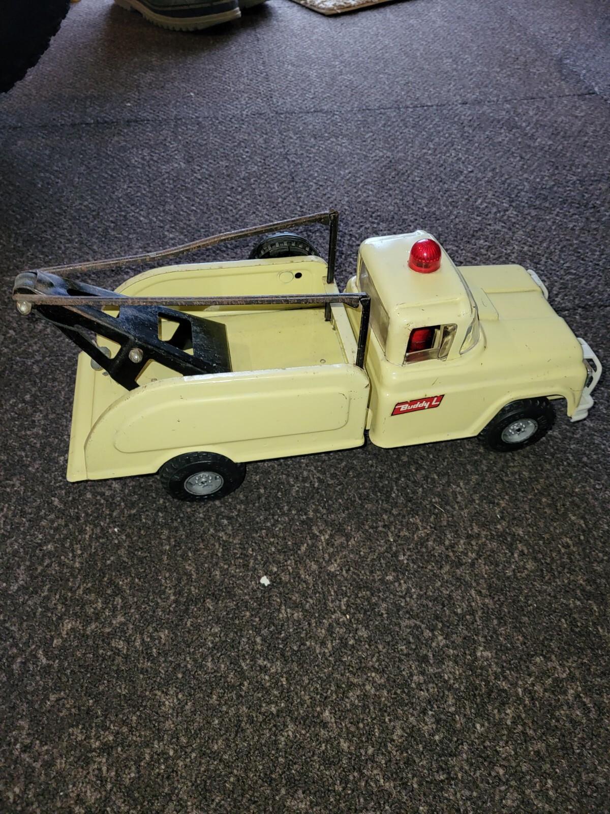 Buddy L Wrecker Tow Truck Spare tire Flashing red light eBay