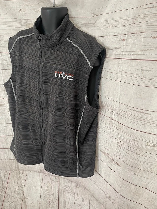 Holloway мужской полный молнии жилет черный/серый в полоску размер 3XL - Изображение 2 из 4