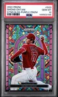 2022 Panini Prizm Stained Glass Purple Prizm Shohei Ohtani #SG3 PSA 10