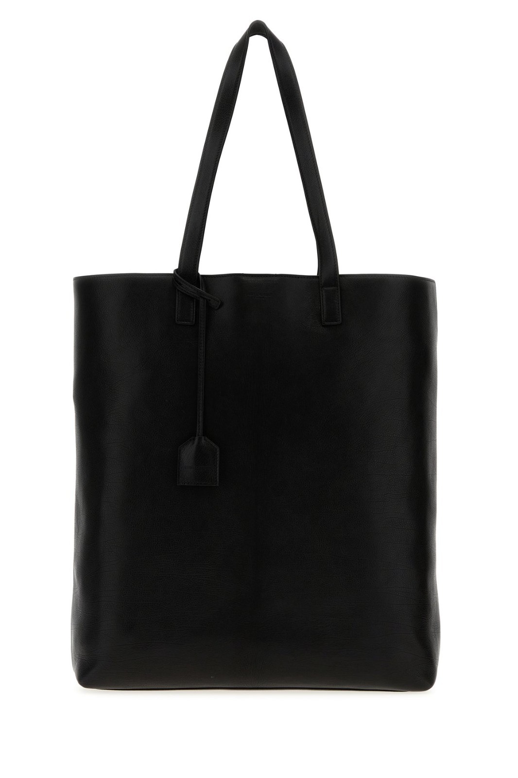 Saint Laurent Black Leather Shopper Tote Bag New & Authentic