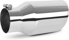 Stainless Diesel Exhaust Tip 4 Inch Inlet 6 Inch Outlet 12 Inch Long Bolt On Stainless Diesel Exhaust Tip 4 Inch Inlet 6 Inch Outlet 12 Inch Long Bolt On