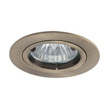 Ansell ATLD/AB Twistlock  Antique Brass Gu10 Recessed Downlight