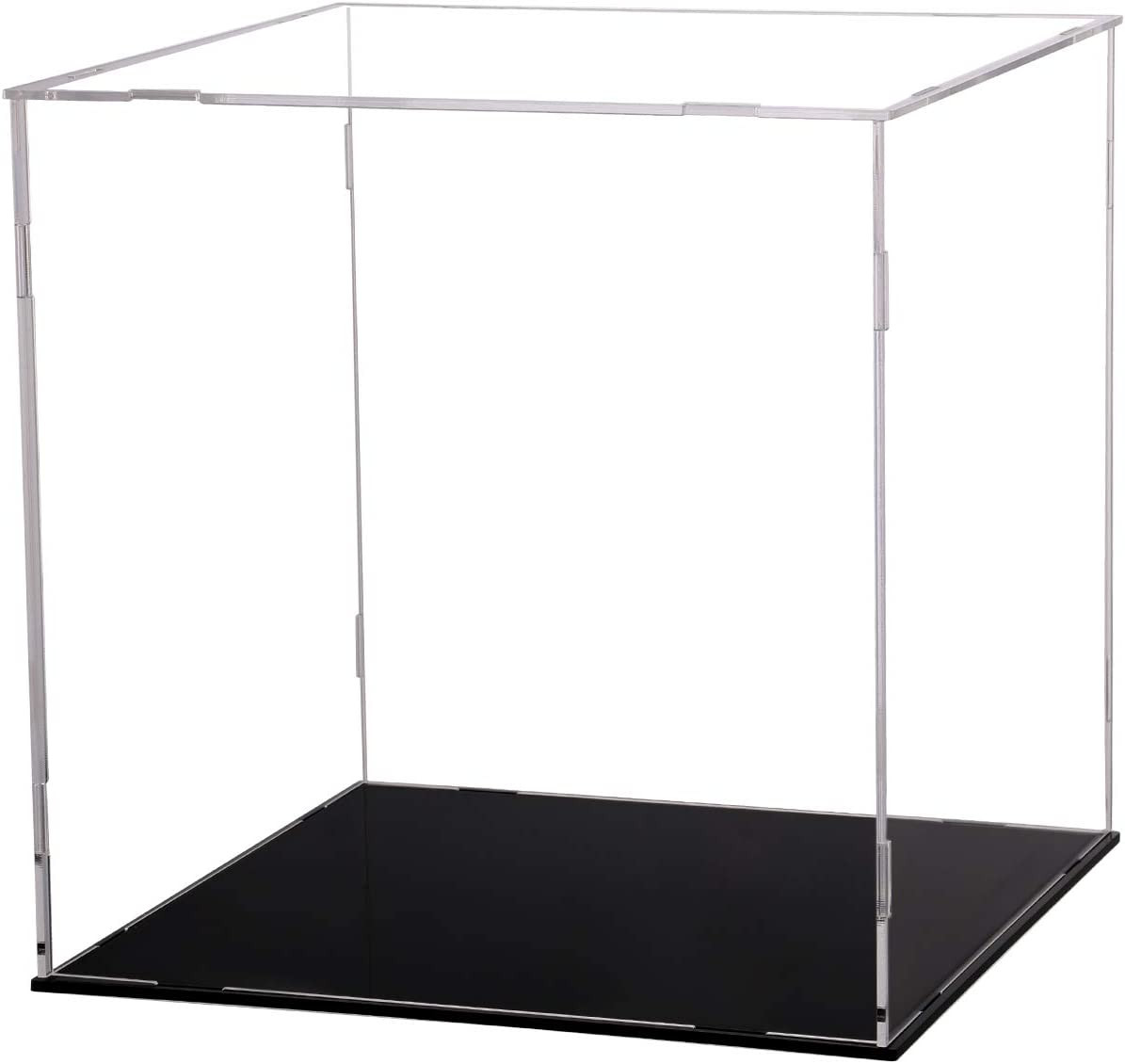 Display Case for Collectibles Assemble Clear Acrylic Box Alternative Glass Case 