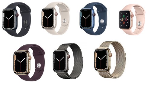 Apple Watch Series 7 41mm Gps + Cellular Stainless Steel - 32GB -Very Good