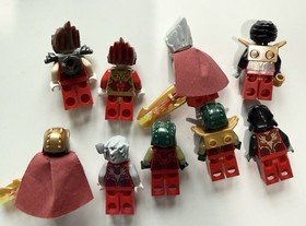 LEGO Legends of Chima Minifigure Lot of 9 Fire Tribe Figures Laval Cragger 