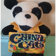 Vintage Grateful Dead Bear Beanbag Plush China Cat with Tags 7" Liquid Blue