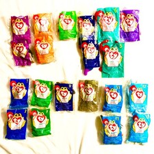 20 McDonald's Ty Teenie Beanie Babies 1998 Plush Toys 12 Kinds 8 Dups New in Pac