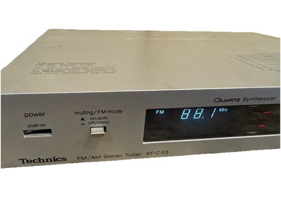 Technics FM/AM Stereo Tuner ST-C03 Quartz Synthesizer HiFi Silver