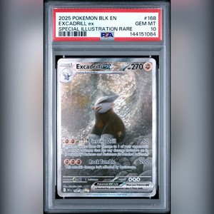Excadrill ex 168/086 Special Illustration Rare Black Bolt