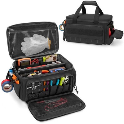 14'' Heavy Duty Tactical Tool Bag Non-Slip Base Durable Portable Tool Storage