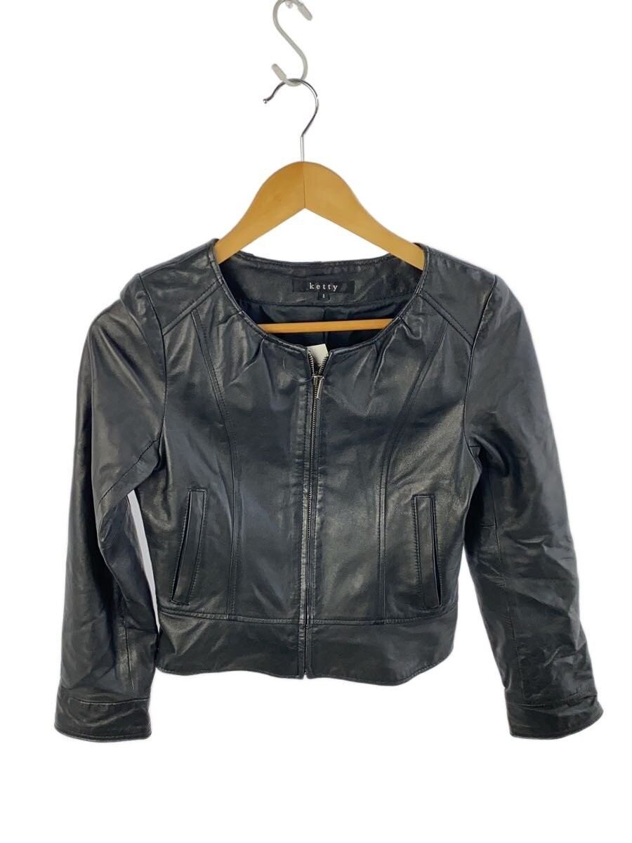Ketty Single Rider Jacket/1/Goat Leather/Blk 3567
