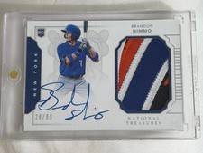 2016 Panini National Treasures - Rookie Materials Signatures Brandon Nimmo #216