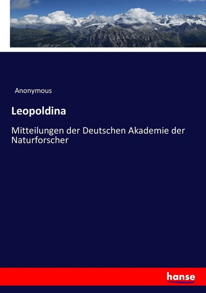 Anonymous | Leopoldina | Taschenbuch | Deutsch (2016) | 160 S. | Hansebooks-image