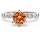 2CT  Padparadscha 925 Sterling Silver Ring Sz 7 U4-6 — photo 1