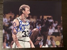 Larry Bird Autographed Signed 8x10  photo “Celtics” HOF, COA